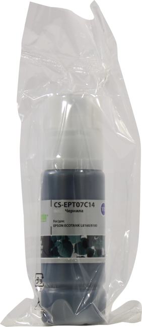 Чернила Cactus CS-EPT07C14 Black для Epson  EcoTank  L8160/L8180
