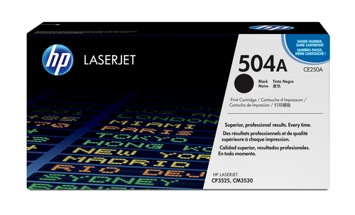 Картридж лазерный HP CE250A, для HP Color LaserJet CM3530/CP3525, черный, 5000 стр.