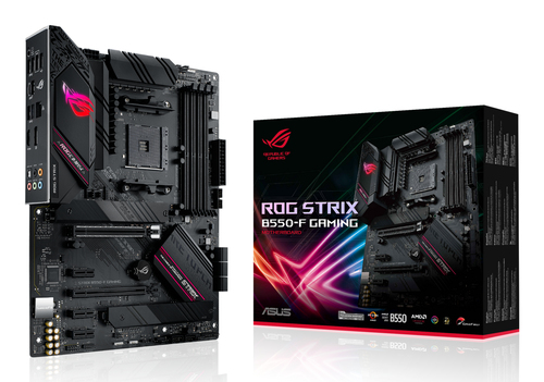 Материнская плата Asus - ROG STRIX B550-F GAMING, ATX, AMD B550, 1xAM4, 4xDDR4 до 128ГБ, 1x2.5GbE, audio, M.2, HDMI, DP, 6xSATA, 2xUSB2.0, 5xUSB3.2, 1xUSB3.2 Type C, ROG STRIX B550-F GAMING