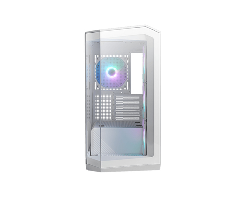 Корпус MAG Pano M100R PZ White , Micro-ATX, 1xUSB 3.2 Gen 1, 1xUSB 3.2 Gen2 Type-C, 4x120mm ARGB Fan, ARGB+PWM Control Board, TG, WHITE