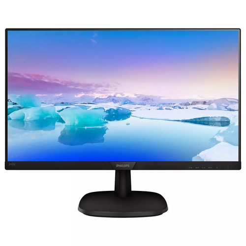 МОНИТОР 23.8" PHILIPS 243V7QDAB/00(01) Black (IPS, 1920x1080, 75Hz, 4 ms, 178°/178°, 250 cd/m, 10M:1, +DVI, +HDMI, +MM)