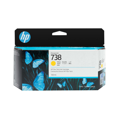 498N7A - Струйный картридж HP 738 498N7A желтый 130 мл  для HP DesignJet T850, T950