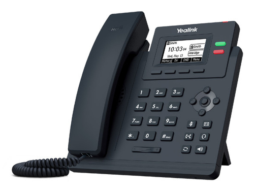 Настольный IP-телефон YEALINK SIP-T31W, 2 аккаунта, дисплей 2.3", Wi-Fi, PoE, БП шт