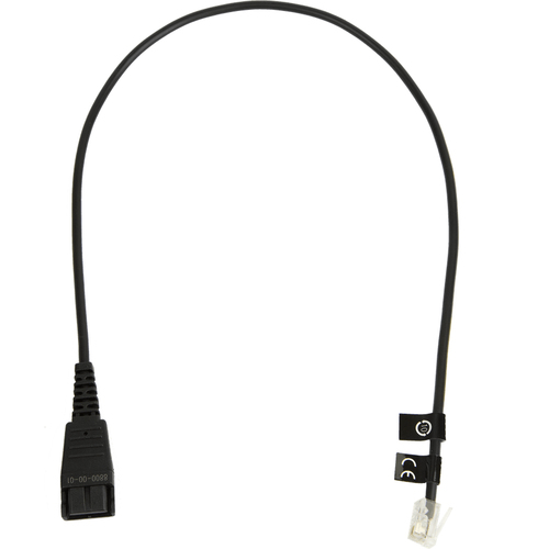 Jabra 8800-00-01 Шнур QD на RJ10, прямой, 50 см(8800-00-01)