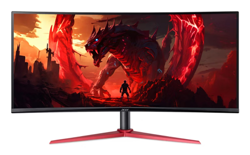Монитор 34" Acer Nitro XZ342CUV3bmiiphx VA 3440x1440, 180 Гц, 1 мс, 21:9, 400 кд/м2, 2xHDMI, 1хDP, изогнутый, черный