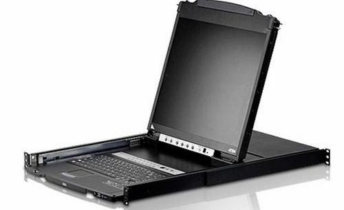 8-портовый KVM-пеКонсоль управления, LCD 19"(1280x1024), лат./рус. клав., 8-портовый KVM-переключатель,  +1 remote user(SPHD18(Male)),2хUSB(Тип а Female),  KVM-порты: SPHD15(Female), каскадирование./ 8P Dual RAIL LCD KVMP SWITCH 19INCH