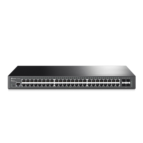 Коммутатор Jetstream 48-port gigabit L2+ managed switch with 4-gigabit uplink ports, 48 10/100/1000Mbps RJ-45 port, 4 1000Mbps SFP slots