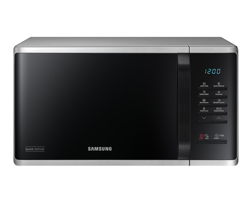 Микроволновая печь SAMSUNG MS23K3513AS/BW серебристый (23л, 800 Вт, соло, электронное управление) (MS23K3513AS/BW)