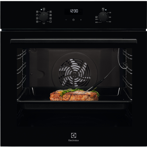 Встраиваемый духовой шкаф ELECTROLUX/ Встраиваемый духовой шкаф с паром, 60 см, каталитическая очистка, 72 л, 9 режимов, черный цвет