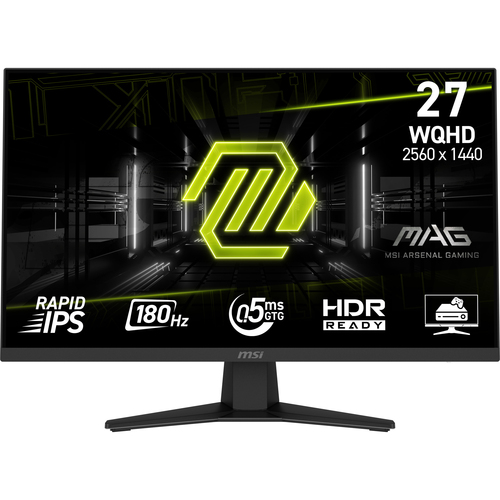 9S6-3CE41H-027 MSI  Монитор/ MSI MAG 274QF 27" 2560x1440, IPS Flat, 0,5ms, 180Hz, 100M:1, 250cd, 2xHDMI 2.0,  DP 1.4, VE