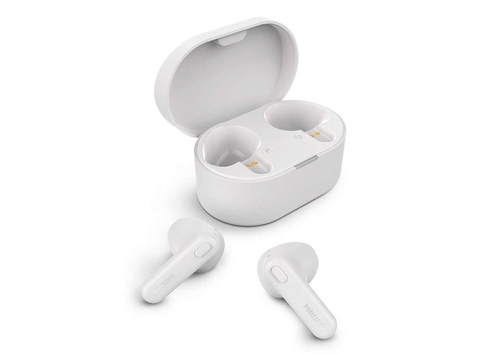 Гарнитура внутриканальные Philips TAT1138WT/00 белый беспроводные bluetooth в ушной раковине
