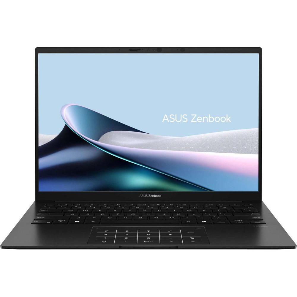 Ноутбук Asus Zenbook 14 UM3406GA-QD093X - 14", 1920x1200 (WUXGA), 600-nit, AMD Ryzen AI 7 445 2000MHz, LPDDR5X 32 ГБ, SSD 1 ТБ, AMD Radeon, Bluetooth, Wi-Fi, 4cell, чёрный, Windows 11 Pro 64, 90NB17R1-M008W0
