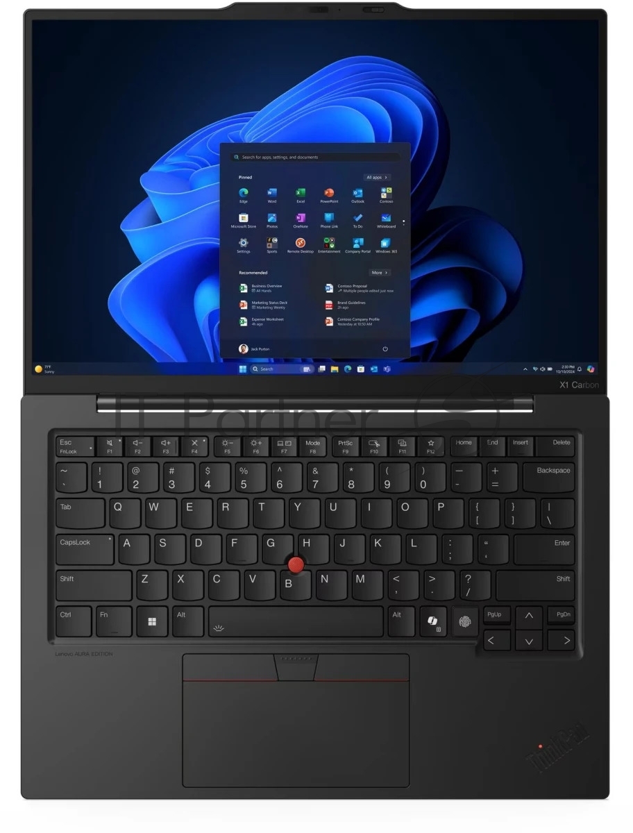 Ноутбук Lenovo ThinkPad X1 Carbon Gen 13 Aura Edition/14"/IPS/Intel Core Ultra 7 258V/32Gb/1Tb/SSD/Intel Arc 140V/Windows 11 Pro/черный/0.986kg