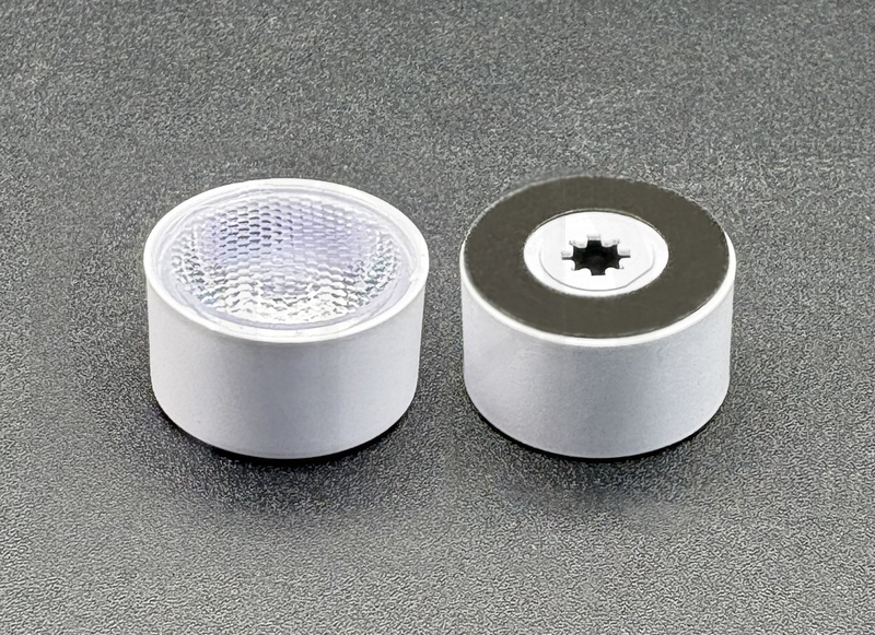 Линза единичная KingBrite KB-H20-45P-XP, 1LED, 45°, 21.5x11.6мм