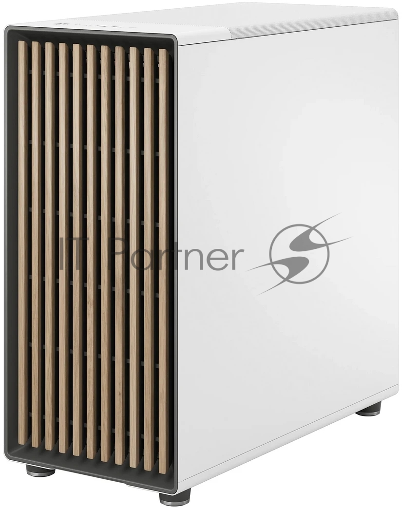 Компьютерный корпус без блока питания Fractal Design North XL TG Dark Tint, Full-Tower, 3x140мм, 2xUSB-A 3.2 + 1xUSB 3.2 Type-C E-ATX, ATX, mATX, mITX Wood panel, Chalk белый