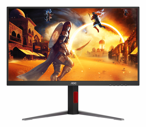 Монитор 27" AOC Q27G4S  IPS, 2560x1440, 300Hz, 1ms, 450сd/m, 1500:1, HDR10 | 2xHDMI(2.1), DP(1.4) | HAS, Pivot, Swivel, InPSU, Vesa 100, Black/Red