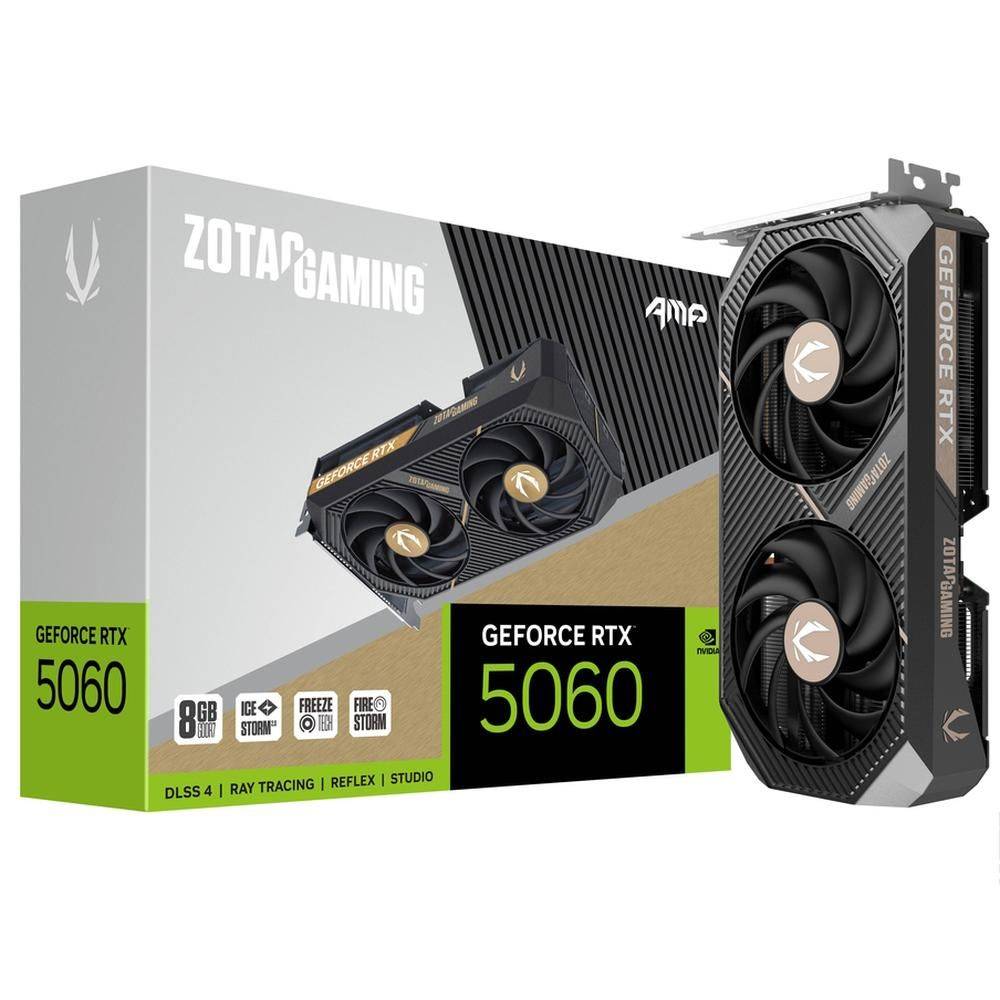 Zotac RTX5060 AMP 8GB GDDR7 128bit 3xDP HDMI 2FAN MEDIUM PACK