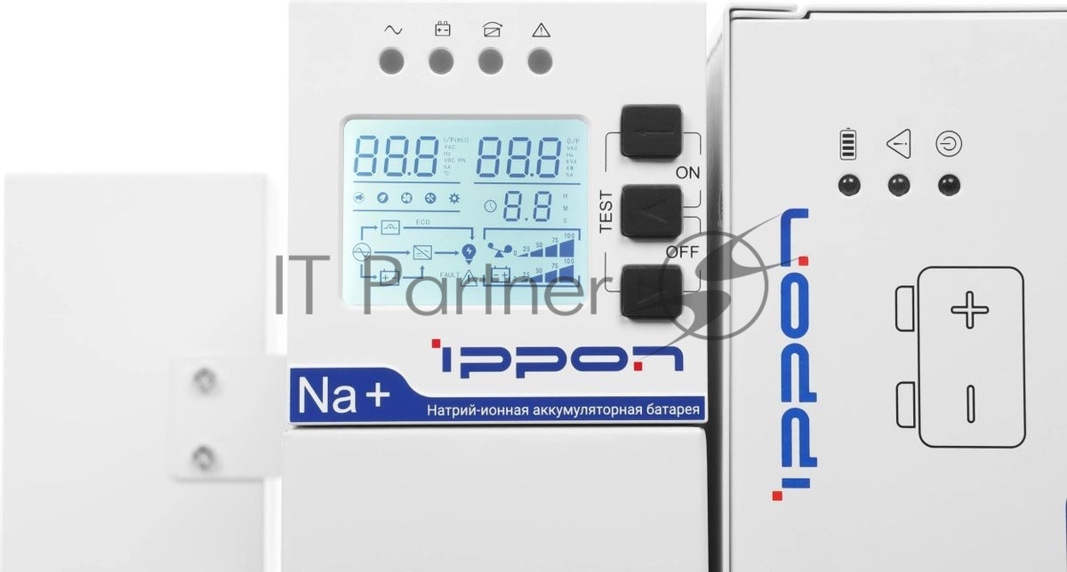 Источник бесперебойного питания Ippon Na+ II RTA 10K / 10000 ВА / 10000 Вт / клеммная колодка