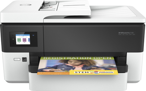 МФУ струйное HP Officejet Pro 7720 (Y0S18A), 4-цветный струйный принтер/сканер/копир/факс A3, ADF, дуплекс, 22/18 стр/мин, USB, Ethernet, WiFi (замена G3J47A OJ7510A)