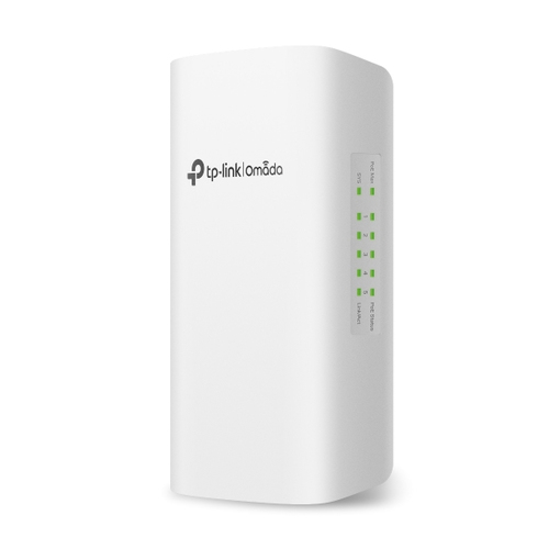 коммутатор TP-Link SG2005P-PD, Omada 5-Port Gigabit Smart Switch with 1-Port PoE++ in and 4-Port PoE+ out, max 64 W PoE Power (90W PoE++ input)