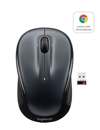 Logitech M325 Precision Dark Silver Wireless Mouse <910-002142>  (RTL)  USB  3btn+Roll уменьшенная