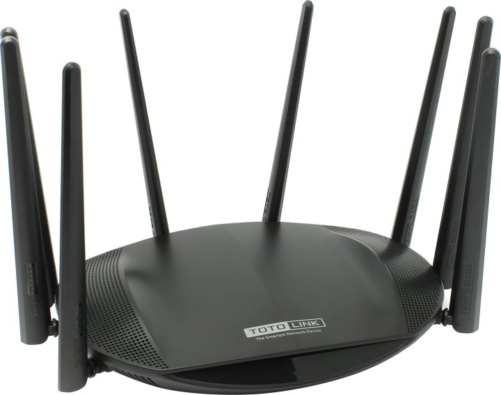 TOTOLINK <A7000R> Wireless Dual Band Gigabit Router (4UTP 1000Mbps,  1WAN,  802.11b/g/n/ac,  300Mbps, 8x5dBi)