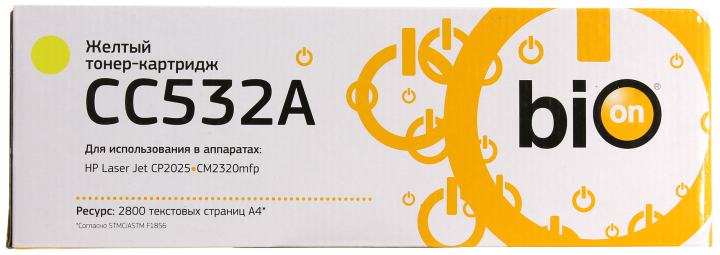 Картридж Bion CC532A Yellow для  HP LJ CP2025/CM2320