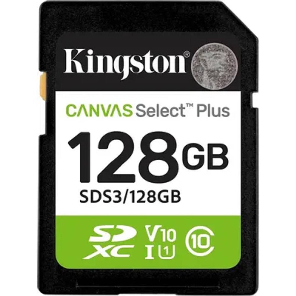 Kingston SecureDigital 128GB Canvas Select Plus Gen3 150MB/s C10 UHS-I U1 V10