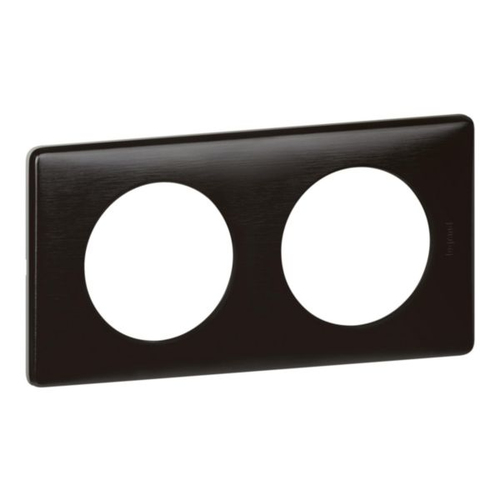 LEGRAND 068982  Рамка, двухпостовая, карбон