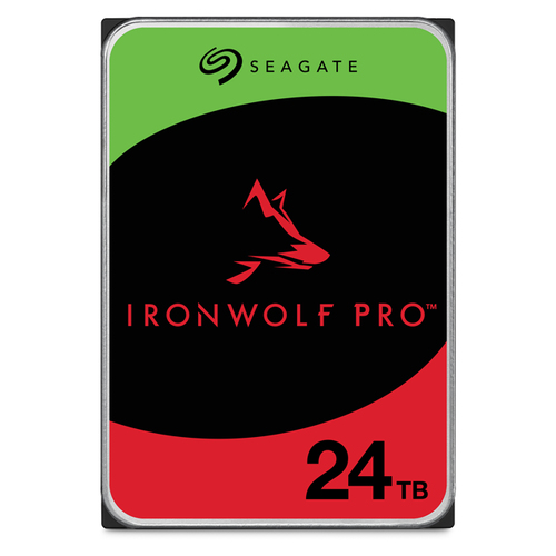 Диск HDD Seagate - IronWolf Pro, для системы хранения, SATA, 6 Гб/с, 3.5", 24 ТБ, 7200 rpm, 512MB, ST24000NT002