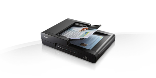 Сканер Canon DR-F120 (Цветной, двусторонний, 20 стр./мин, ADF 50, USB 2.0, A4 планшет А4 в комплекте, год гарантии)
