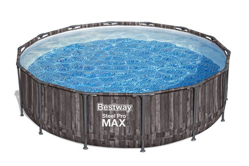BESTWAY Бассейн каркасный Steel Pro, 427 х 107 см,  фильтр-насос,  лестница,  тент, 5614Z