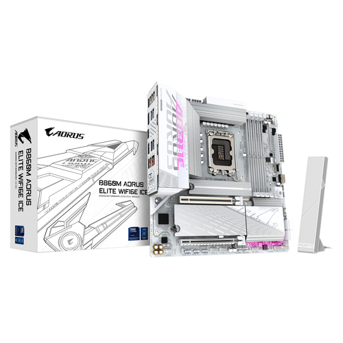 Материнская плата Gigabyte B860M AORUS ELITE WIFI6E ICE,