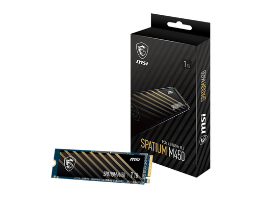 Твердотельный накопитель SSD MSI 1TB PCIe 4.0 NVMe M.2  SPATIUM M450