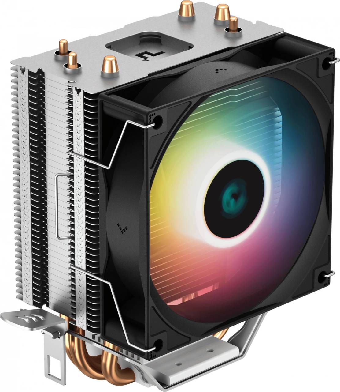 R-AG300-BKLNMN-G - Кулер для процессора, Deepcool, AG300 LED R-AG300-BKLNMN-G, Intel 1851/1700/1200/115х и AMD AM5/AM4, 150W, 120мм 6-Color LED, 500- 3050±10% об/м, 32,5CFM,  30,5dB(A), 4pin, 119х77х129мм, Серебристый