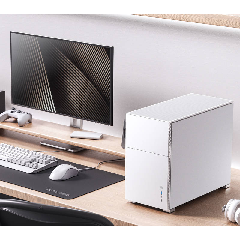 JONSBO D31 STD White, TG, mini-ITX, mATX, белый