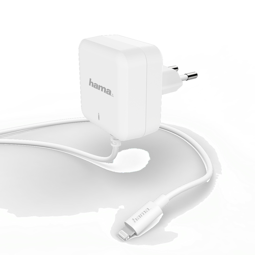 00183318 Сетевое зар./устр. Hama H-183318 30W 3A (PD) для  Apple белый ()