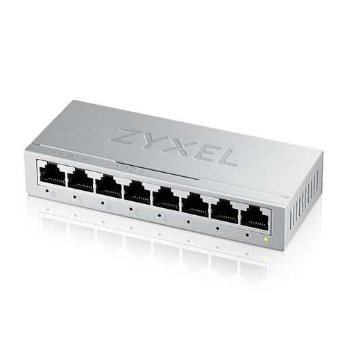 Коммутатор Zyxel GS-108B v5, 8 портов 1000 Мбит/с, настольный, металлический корпус