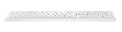 Клавиатура HP PR1101U, без русской раскладки, USB (904367-L31) белая