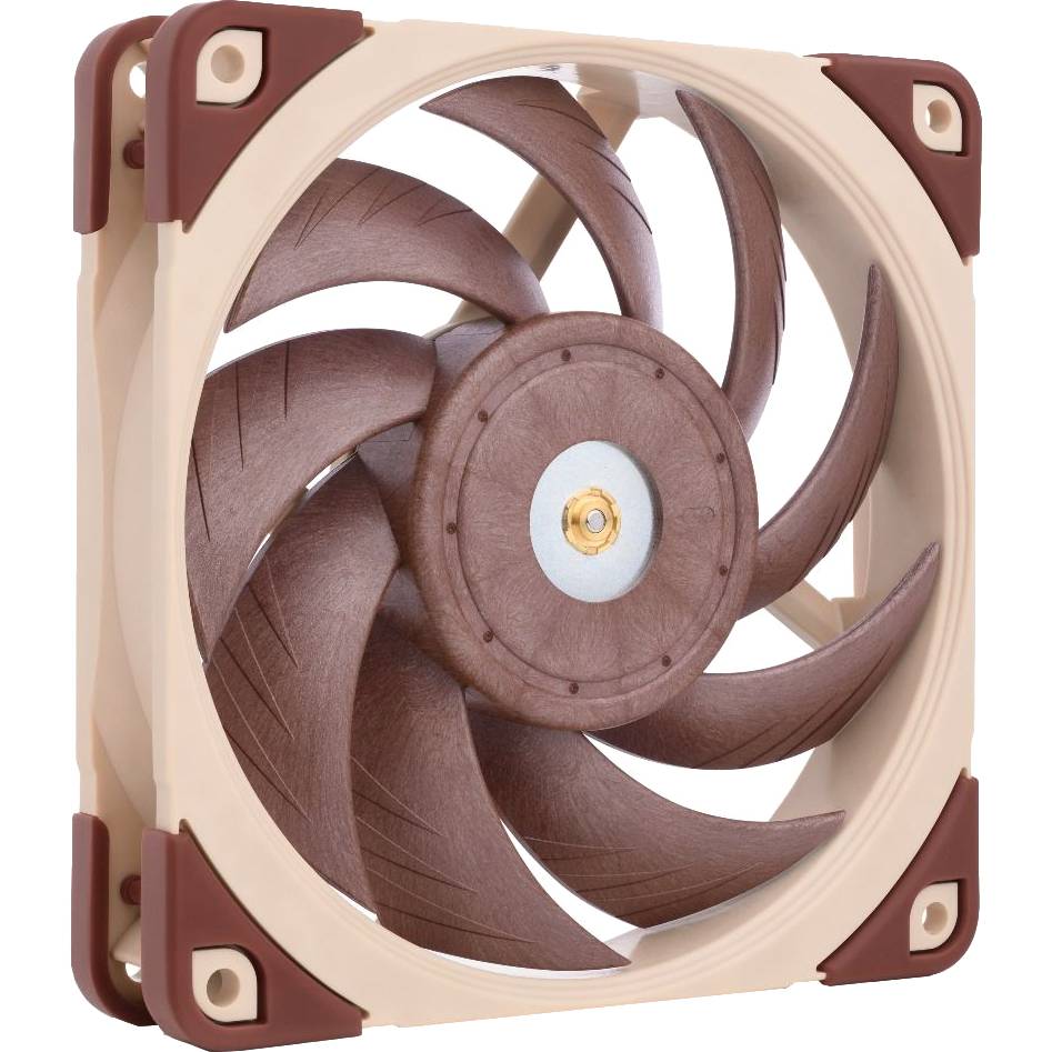 Кулер для корпуса/ Case Cooler Noctua NF-A12x25 5V PWM (120x120x25mm, 4-pin PWM, 56.65CFM, 21.4dBA, 1900RPM, Beige/Brown)