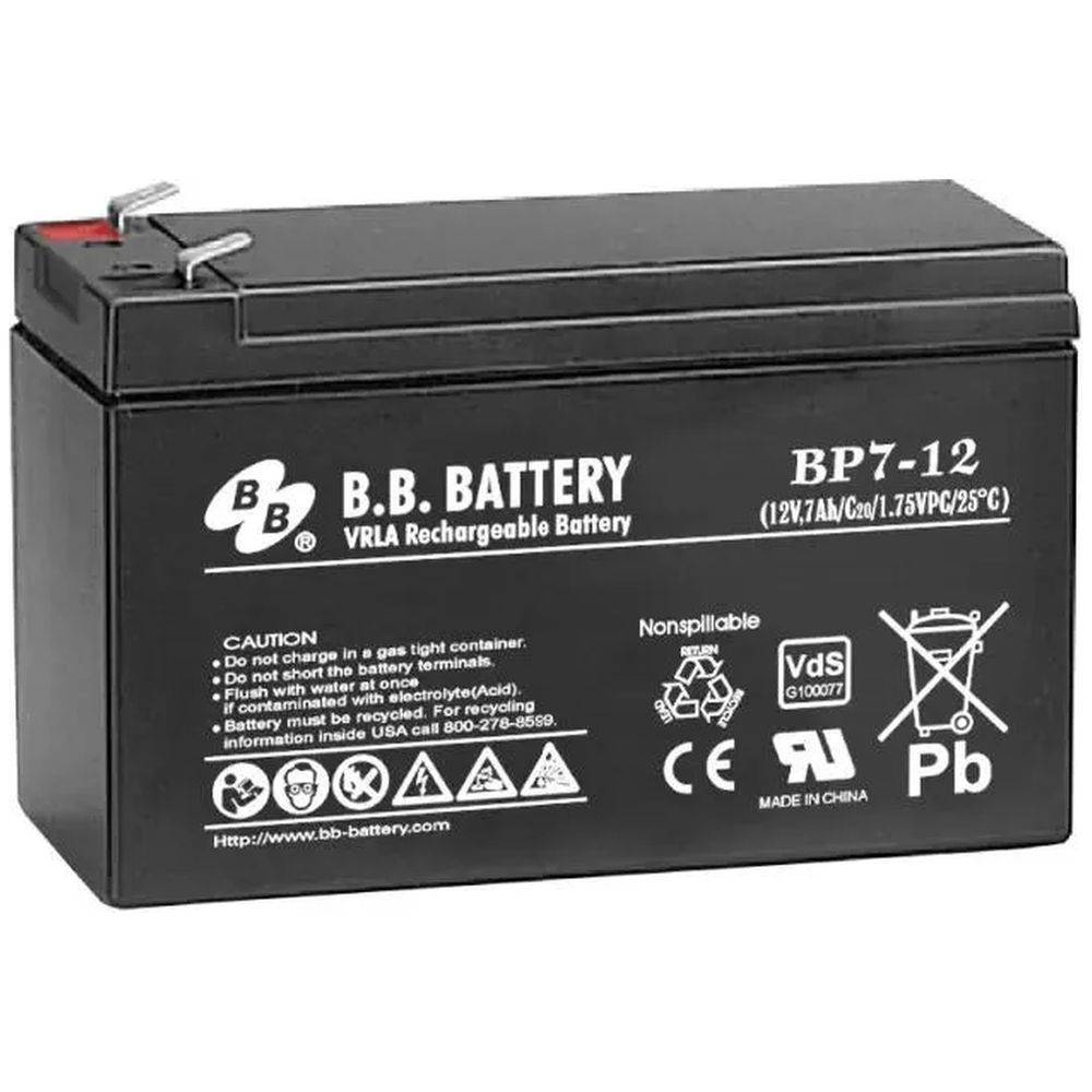 Аккумулятор B.B.Battery BP 7-12, 12В, 7Ач