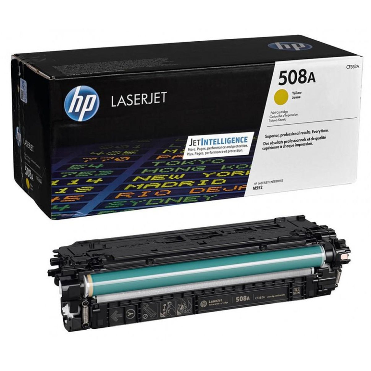 Тонер-картридж HP CF362A (508A), желтый, 5000 стр.