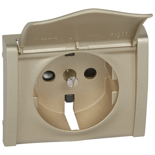 Лицевая панель для роз.2К+З,шт,кр.TITAN Legrand G.Life 771422