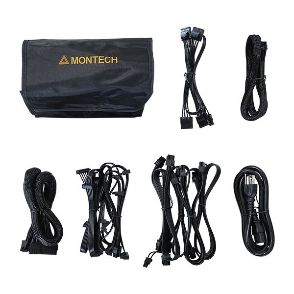 Montech TITAN GOLD 750W / ATX 3.0, APFC, 80 PLUS Gold, Half Bridge LLC, DC-DC,  135mm fan, full  modular / TIS0123