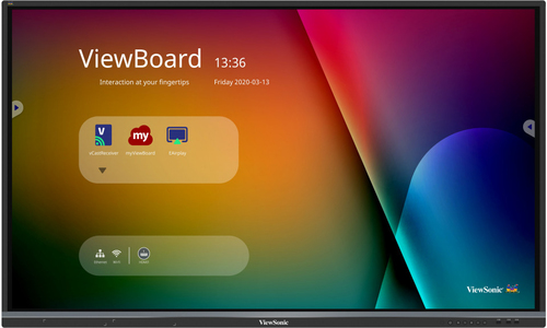 64.5" ЖК монитор Viewsonic IFP6550-3 (Multi-Touch LCD, 3840x2160,  D-Sub, HDMI, LAN)