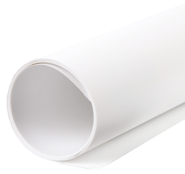 SR super white matt 1.2x2м белый пластиковый фон (1309)