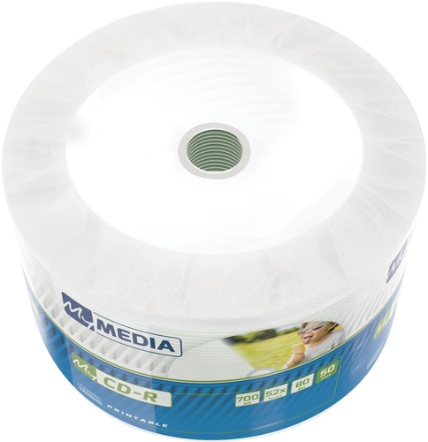 <098891> Диск CD-R 700 Mb MyMedia 52x Pack wrap (50шт.) Printable [69206]