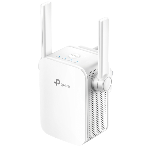 Усилитель Wi-Fi сигнала TP-LINK RE205 AC750, подключение к настенной розетке, до 433 Мбит/с на 5 ГГц + до 300 Мбит/с на 2,4 ГГц, поддержка стандартов 802.11ac/a/b/g/n, 1 порт LAN 10/100 Мбит/с, кнопка WPS, 2 фиксированные антенны, (080976)