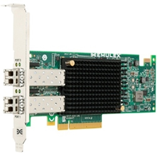 Сетевой адаптер DELL Emulex LPe31002 Dual Port FC16 Fibre Channel HBA, PCIe Full Height, Customer Kit, V2 (including FC16 trancievers x 2)