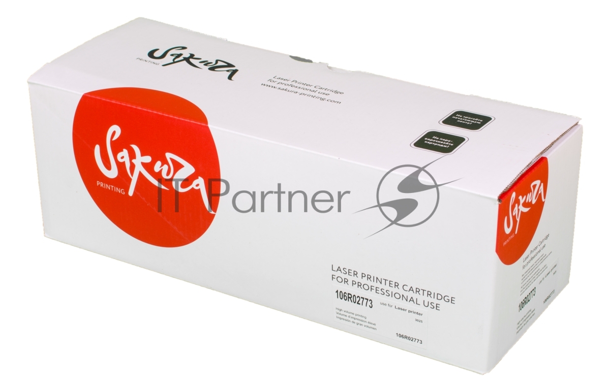 Картридж Sakura SA106R02773, черный, для Xerox Phaser 3020
